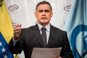 El Fiscal general de Venezuela, Tarek William Saab, ofrece declaraciones a la prensa