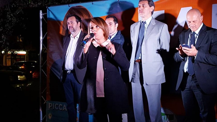 Monica Picca dirigente dei Fratelli d&#039;Italia - ANè la candidata del Centrodestra per il X Municipio (Ostia) di Roma (Foto gentilezza di Marco T. Mambor)