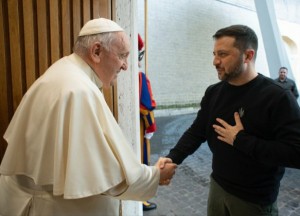 Papa Francesco e Volodymyr Zelensky in Vaticano