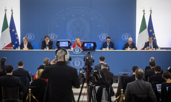  Conferenza stampa dopo il Cdm