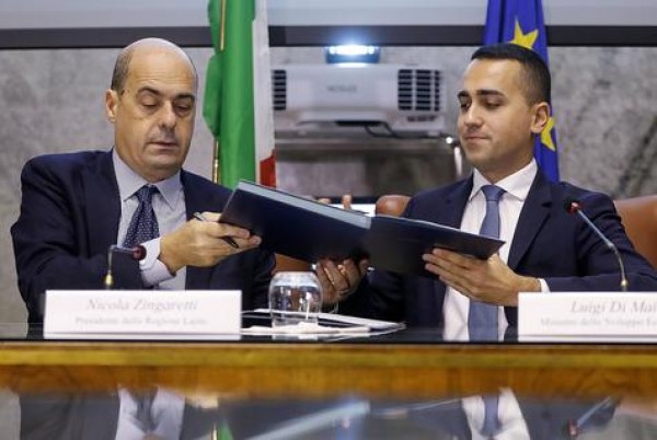 Nicola Zingaretti (PD) Luigi Di Maio (M5S)