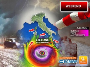 Maltempo e pioggia sul weekend, ecco dove