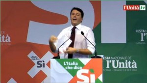 Matteo Renzi,non ci faremo rubare futuro da leader del passato alla Festa Unità di Catania