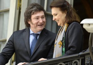  El presidente argentino, Javier Milei, y la ministra de Relaciones Exteriores, Diana Mondino 