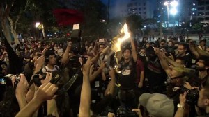 Police and protesters clash in Rio anti-Olympic showdown