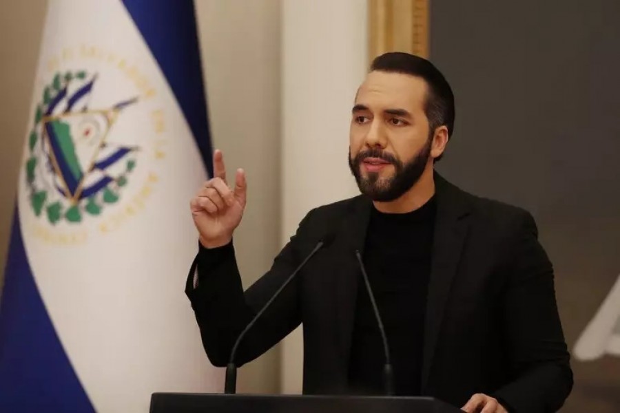 il presidente della Repubblica di El Salvador, Nayib Bukele