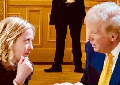  Giorgia Meloni con Donald Trump