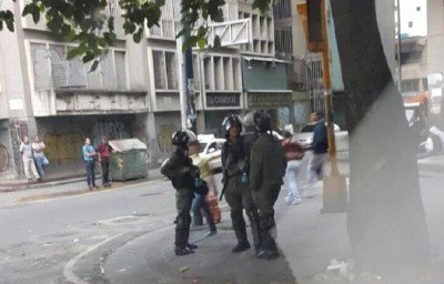 El centro de Caracas amaneció militarizado