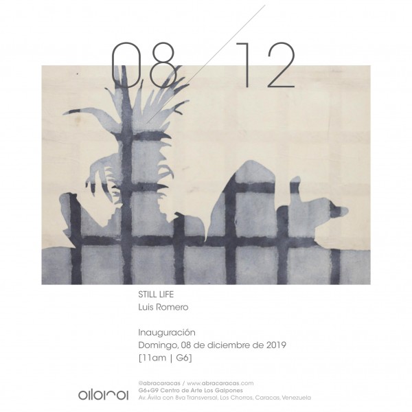 Luis Romero expone ‘Still Life’ en la galería ABRA del Centro de Arte Los Galpones