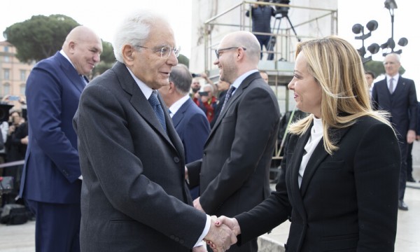 Sergio Mattarella e Giorgia Meloni