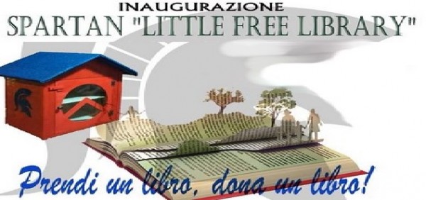 Taranto - Spartan Little free library presso i Giardini Virgilio