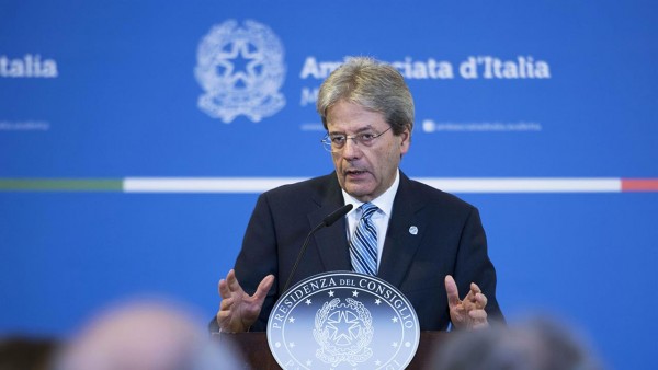 Vertice informale di Malta, conferenza stampa del Presidente Gentiloni