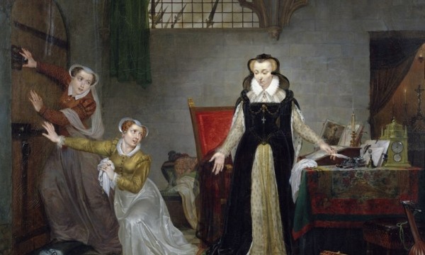 Maria Stuarda nel dipinto di Philipe Jaques van Bree prima di andare al patibolo 