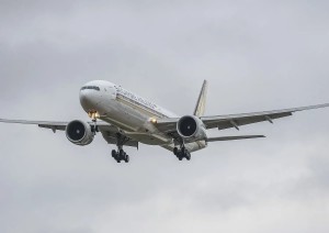 Un aereo durante una turbolenza