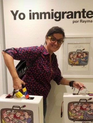 Rayma Suprani expone en Miami sus dibujos en torno a la vida de los inmigrantes