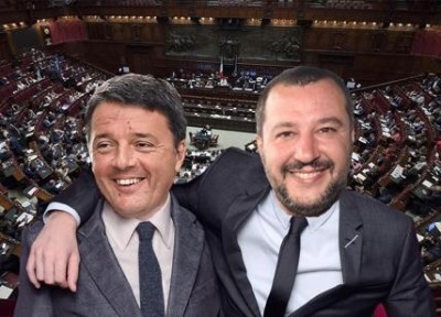 Salvini e Renzi d&#039;accordo: &quot;Zona rossa in tutta Europa&quot;