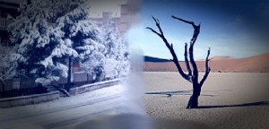 Il clima bizzarro divide l&#039;Italia tra Nord e Sud, chi spala la neve e chi va al mare