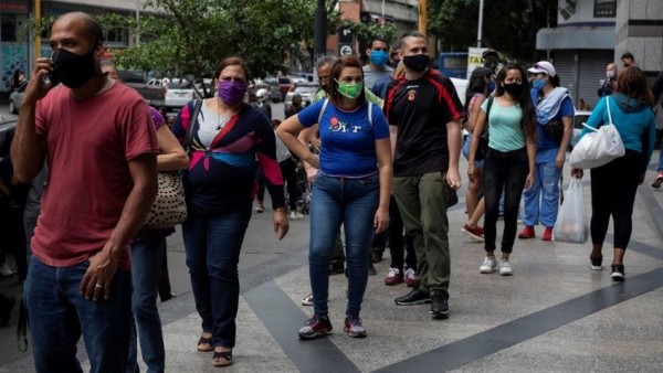 Il Venezuela aggiunge 1.292 infezioni e 13 morti per coronavirus questo lunedì