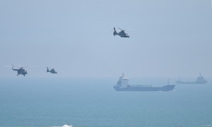  Gli elicotteri militari cinesi per l&#039;esercitazione intorno a Taiwan 