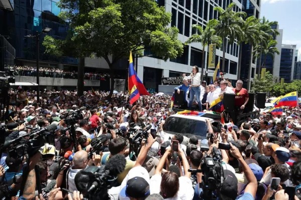 Maria Corina Machado leader dell&#039;opposizione venezuelana