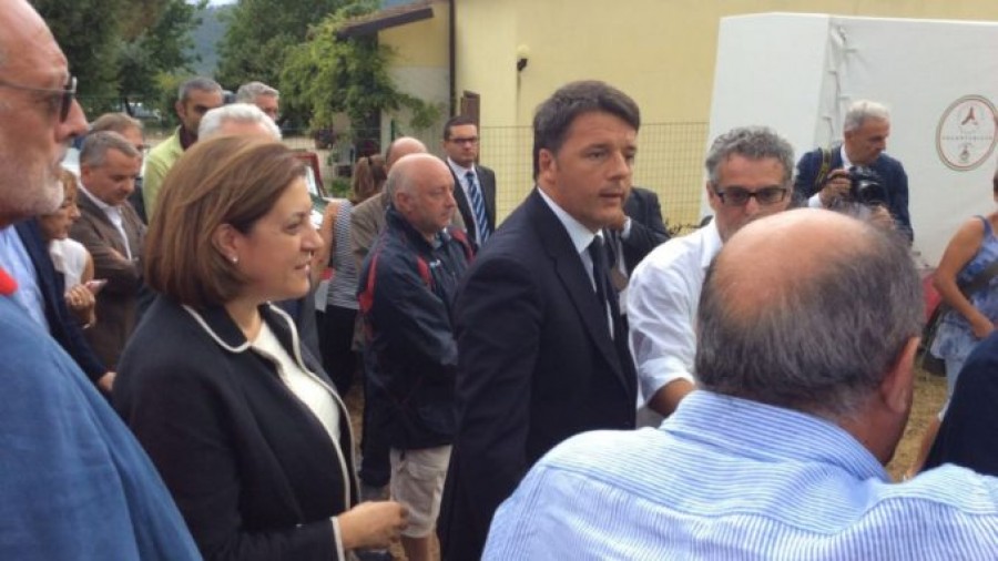 Renzi a San Pellegrino di Norcia