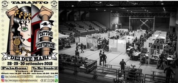 Tattoo convention dei due mari dal 28 al 30 settembre al Palafiom