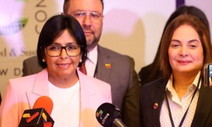 La Vice Presidente Esecutiva della Repubblica del Venezuela, Delcy Rodríguez