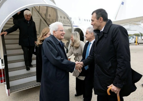 Sergio Mattarella all&#039;arrivo a New York 