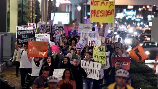 Anti-Donald Trump protesters vow to keep up fight