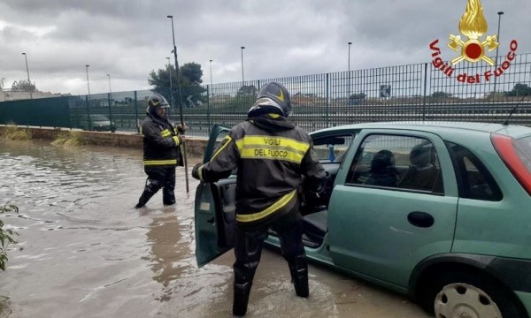 Un intervento dei Vigili del Fuoco