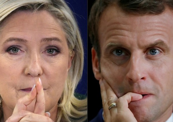 Marine Le Pen e Emmanuel Macron