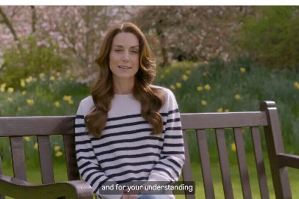  El video en el que la princesa de Gales anunció que tenía cáncer. 