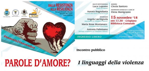 Crispiano - Parole d&#039;amore - i linguaggi della violenza