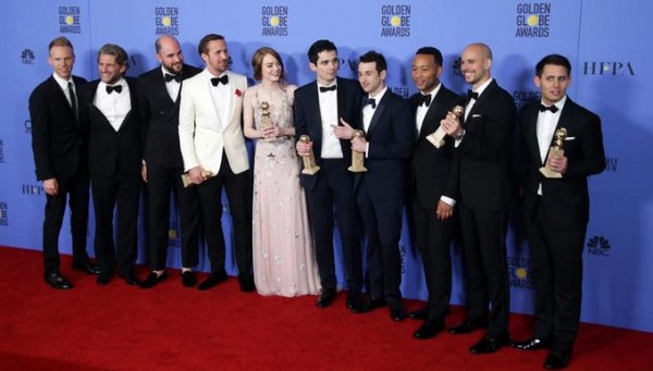 &quot;La La Land&quot; dances off with seven Golden Globes