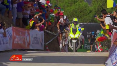 Mathias Frank with enough in the tank to claim stage 17 of the Vuelta a Espana