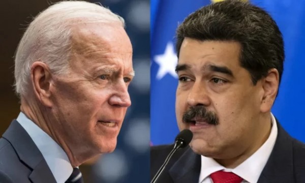 Joe Biden e Nicolás Maduro