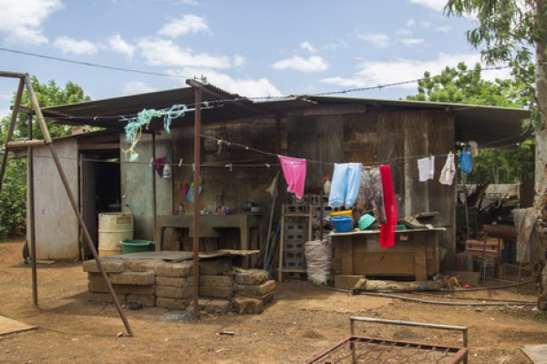 Viviendas precarias en Nicaragua