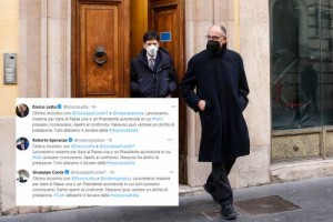 Il tweet a reti unificate di Letta, Conte e Speranza è diventato un caso politico 