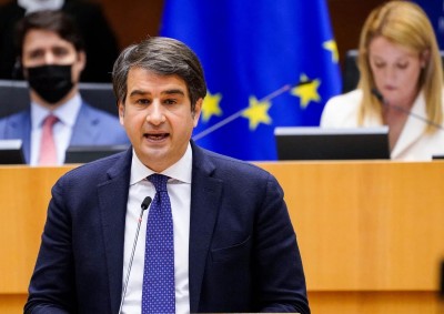 Il ministro agli affari europei Raffaele Fitto a Bruxelles