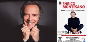 “Monologo non autorizzato”  con Enrico Montesano al Teatro Orfeo di Taranto il 29 novembre