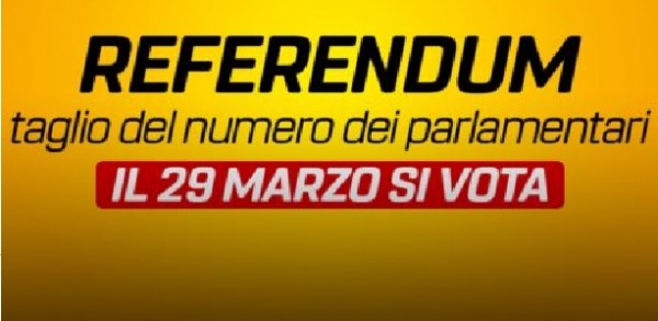 Il 29 marzo si vota per ridurre i parlamentari, ma chi lo sa?