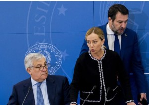 Matteo Salvini - Giorgia Meloni - Antonio Tajani