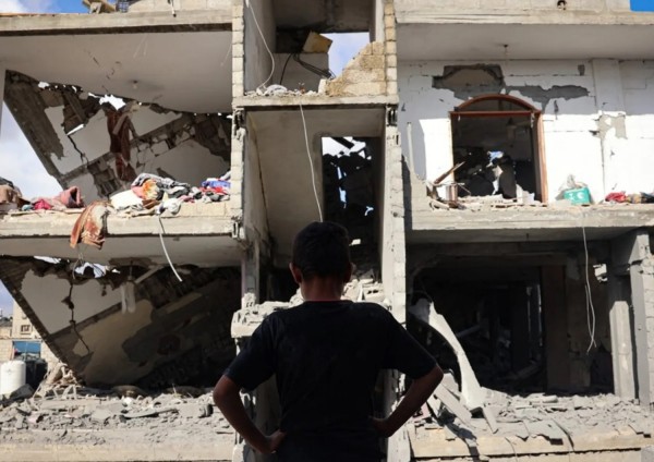 Effetti delle bombe israeliane su Rafah