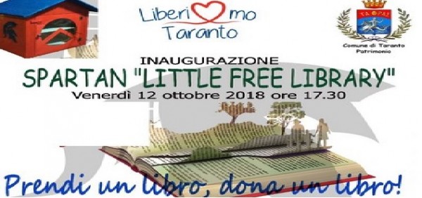 Taranto - Una nuova Spartan Free Library a Parco Cimino