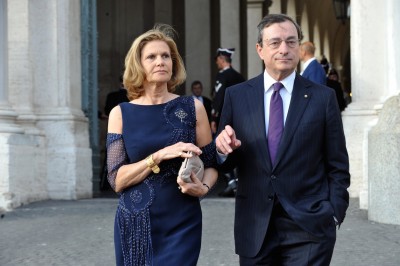Mario Draghi e la moglie Serena Cappello