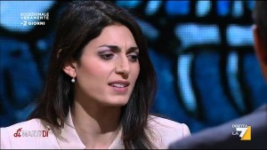 La Virginia Raggi a La7 da Floris &quot;I ritardi? La maledetta fretta agevola le mafie e Roma ne è la Capitale&quot;