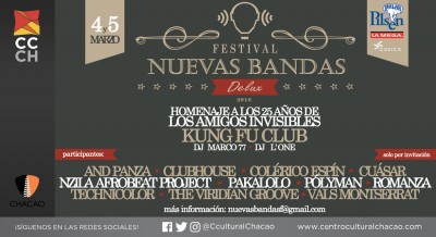 Festival Nuevas Bandas DeLux se celebrará en el Centro Cultural Chacao