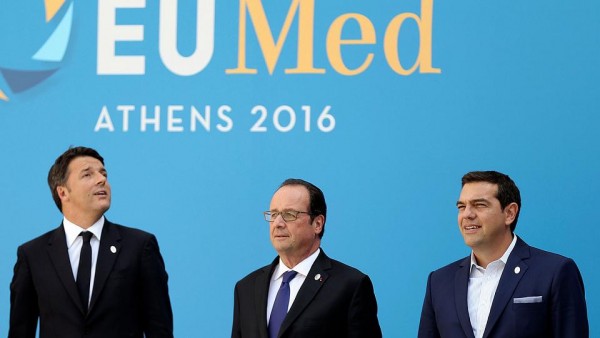 Vertice EuroMed, Tsipras: &quot;Non vogliamo dividere l&#039;Europa&quot; Renzi Ue si ispiri all&#039;etica del &#039;kalos kai agathos&#039;