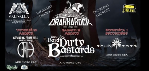 Drakkarock, annunciati gli Headliner del festival Open Air Piemontese