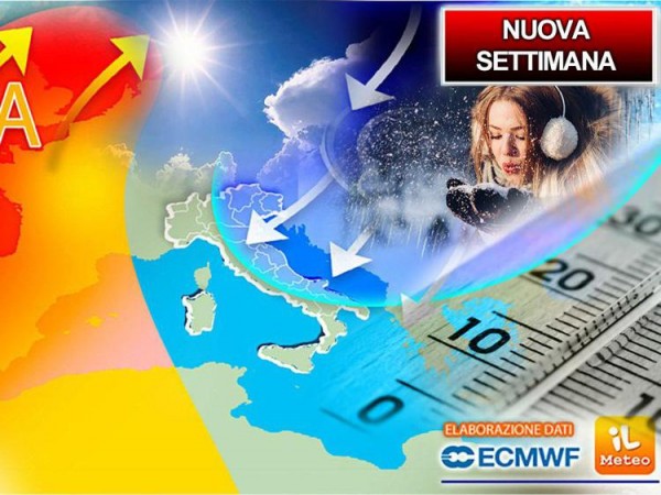 Italia al gelo e neve fino in pianura